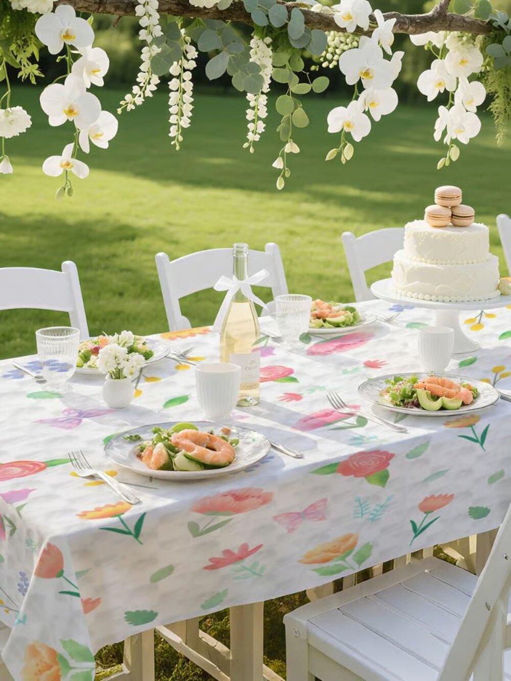 Tablecloth - sturdy reuseable plastic - 54 x 108